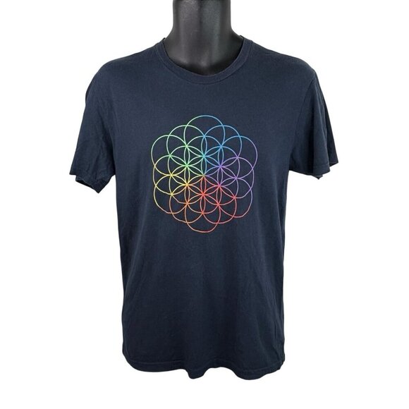 Coldplay Head Full Of Dreams 2016 World Tour T Navy Men’s S Unisex Women’s L - Picture 2 of 11